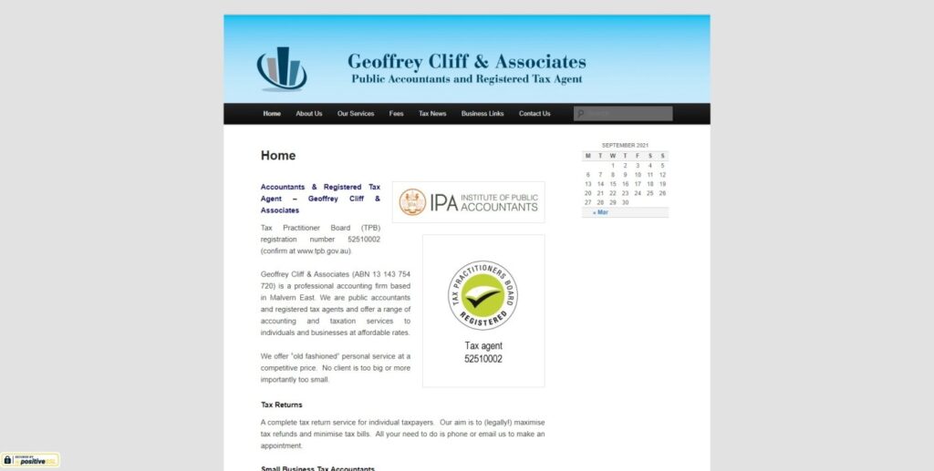 geoffrey cliff & associates caulfield accountants