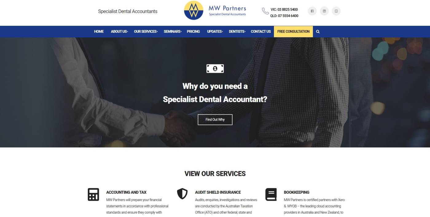 mw partners specialist dental accountants brighton