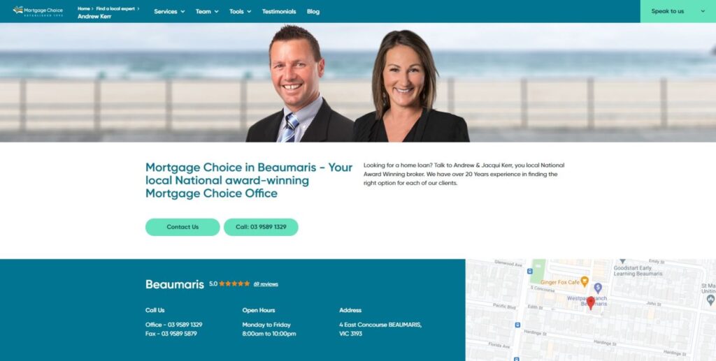 mortgage choice in beaumaris accountants