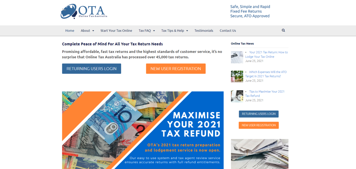 online tax australia